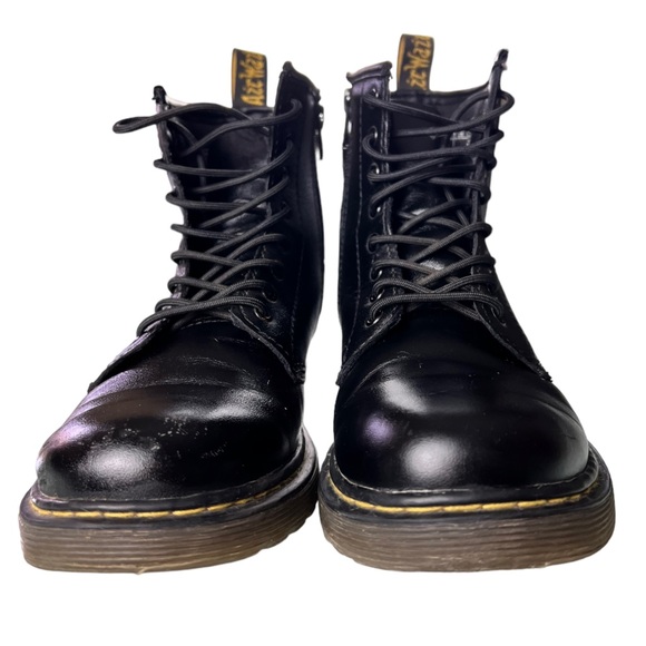 Doc DR Martens Delaney Boots 1460 Lace-Up black combat Unisex Kids Size 3 - Picture 5 of 17